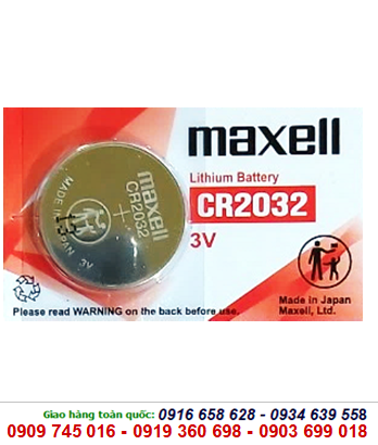 Pin 3v lithium Maxell CR2032 chính hãng Made in Japan